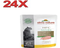 Almo Nature HFC - Kattenvoer - Maaltijdzakje Kipfilet - 24x55gr