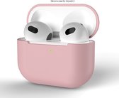 Hoesje in het Roze geschikt voor Apple AirPods 3 - TCH - Beschermhoes - Siliconen - Case - Soft case