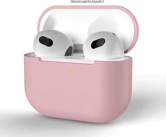 Hoesje in het Roze geschikt voor Apple AirPods 3 - TCH - Beschermhoes - Siliconen - Case - Soft case Hoesje in het Roze geschikt voor Apple AirPods 3 - TCH - Beschermhoes - Siliconen - Case - Soft case