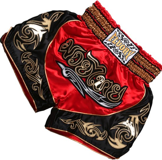 Fluory Muay Thai Short Kickboxing Pants Rouge MTSF12 taille XXL