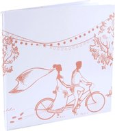 Gastenboek Romantic Pink - gastenboek - jubileum - trouwen - huwelijk - bruiloft - huwelijksverjaardag