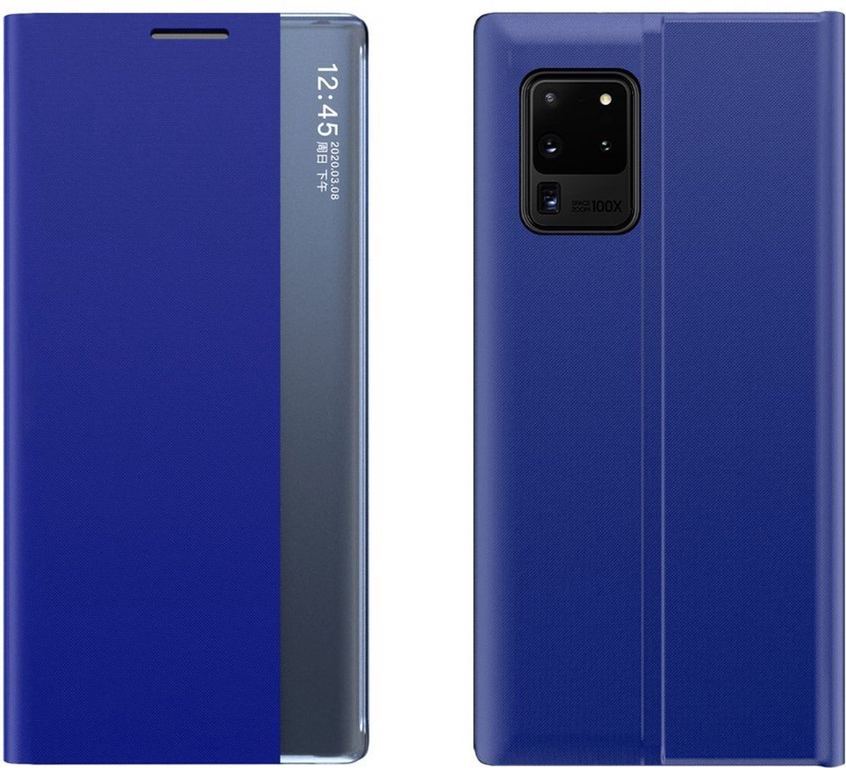 New Sleep Case met standaardfunctie geschikt voor Samsung Galaxy A72 4G - blauw