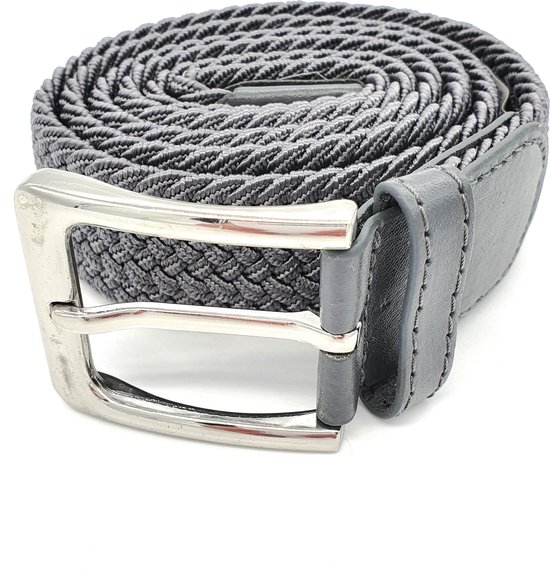 Lot de 2 - Ceinture élastique Ceinture extensible Ceinture tressée Ceinture tressée Ceinture élastique - Unisexe - Couleur - Marron - Grijs