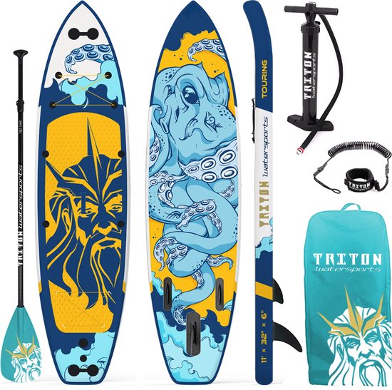 Triton Watersports Touring SUP-Board Octopus 11'x32"x6"