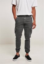 Urban Classics - Washed Cargo Twill darkshadow Heren joggingbroek - Taille, 31 inch - Grijs