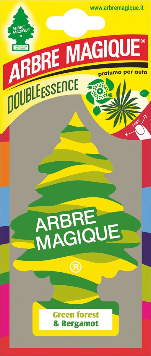 ARBRE MAGIQUE ® Double Essence Green Forest & Bergamot - Arbre Magique