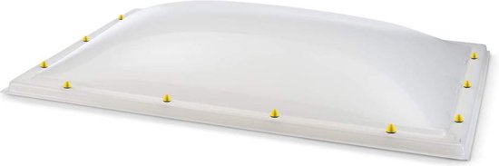 Skylux acrylaat lichtkoepel enkelwandig - opaal 0300 x 0900 mm