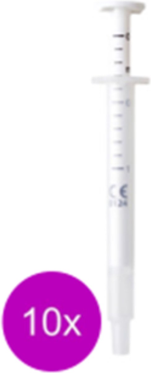 10x Bunny Nature GoVet Syringe Voederspuit - voedingssupplement voor knaagdieren - 10ml