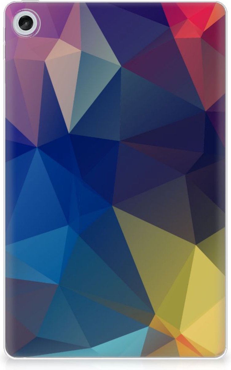 Lenovo Tab M10 Plus (3e generatie) Back Cover Polygon Dark