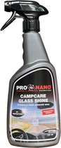 ProNano | CampCare Camper- & Caravan reinigers | Glass Shine 750ml | Nano Technologie | beschermt tegen UV-straling en hinderlijke schittering in de ramen van uw camper of caravan | Zorgt voor een hoger contrast en een helderdere kleurwaarneming