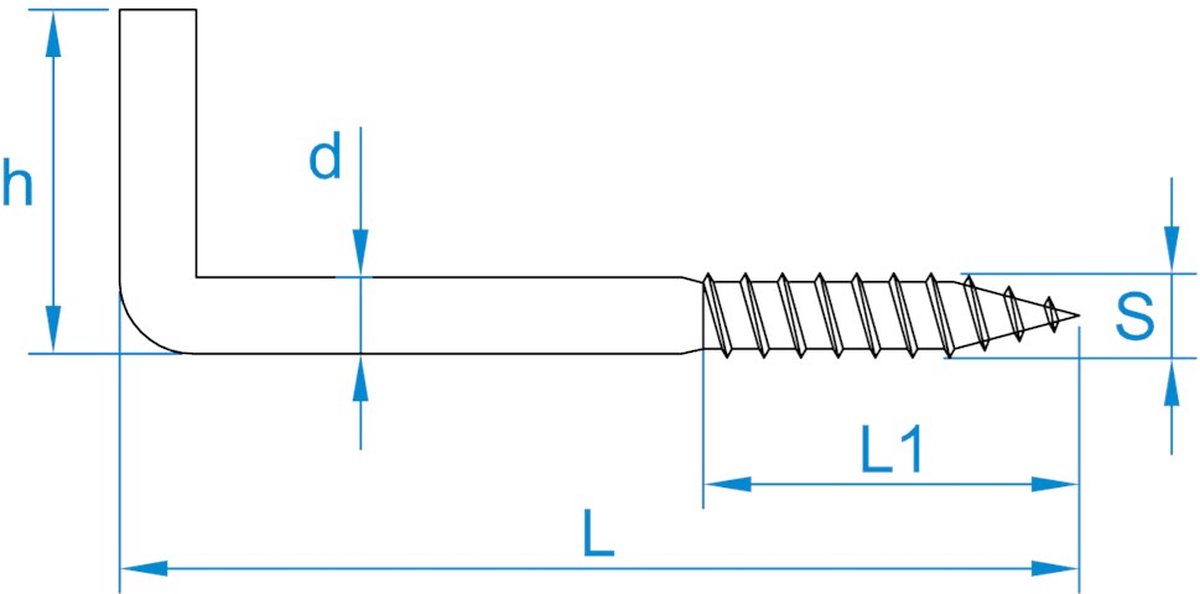 Gebuvolco Schroefduim Verzinkt - 4.40x60x20mm