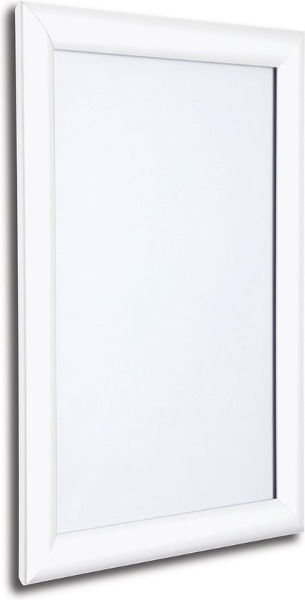 Seco kliklijst - A2 - wit aluminium - 25mm frame - anti-reflecterend PVC - SE-WHITEA2