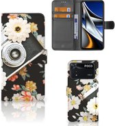 GSM Hoesje Xiaomi Poco X4 Pro 5G Bookcover Vintage Camera