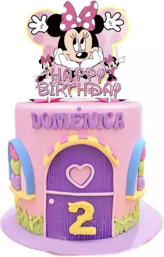 Disney Minnie Mousse Cake Décoration de gâteaux - Cake Topper - Décoration  de gâteau 
