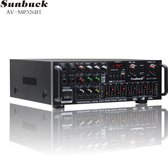 Sunbuck 2000W 220V Audio Eindversterker of autoversterker Bluetooth Hifi Luidspreker 4 Microfoon Afstandsbediening Ondersteuning Fm usb Sd-kaart DC12V
