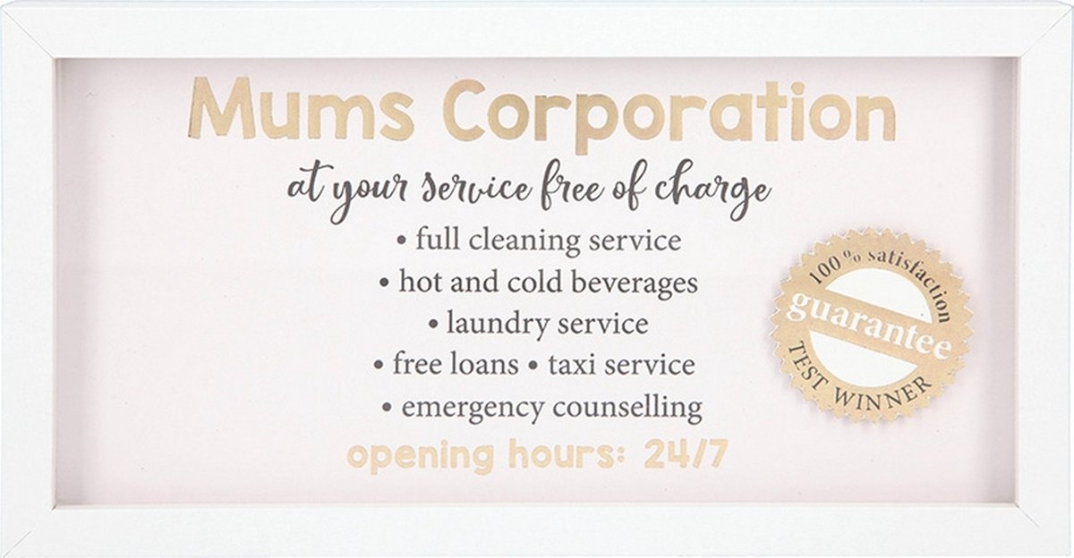 Depesche Fotolijst met Compliment Mums corporation at your service free? Wit