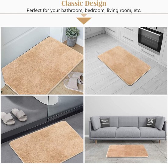 Badmat - Mat voor in de Badkamer met Bloemen Antislip Microvezel Douchetapijt voor