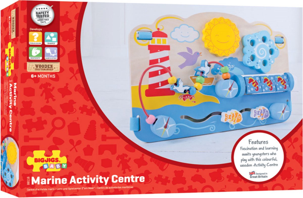 Bigjigs activity centre marine / box speelbord — afbeelding 10