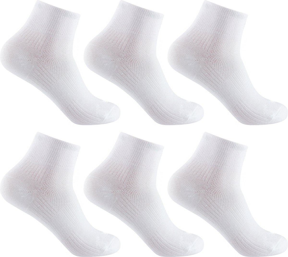 Sportsokken - Wit - 6 paar - maat 41-44.5 - Vitility High Comfort - sokken - wandelsokken