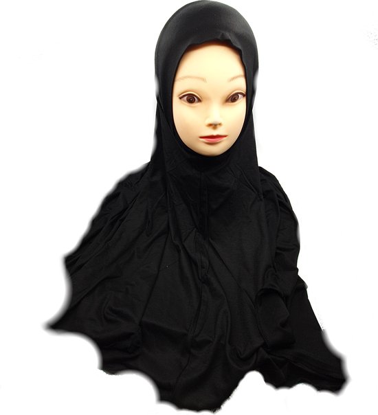 Mooie Zwarte hoofddoek, instat hijab, hoofddeksel, hijab.