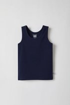 Woody - Jongens Singlet Basis Ondergoed - Marine Blauw - 6 jaar