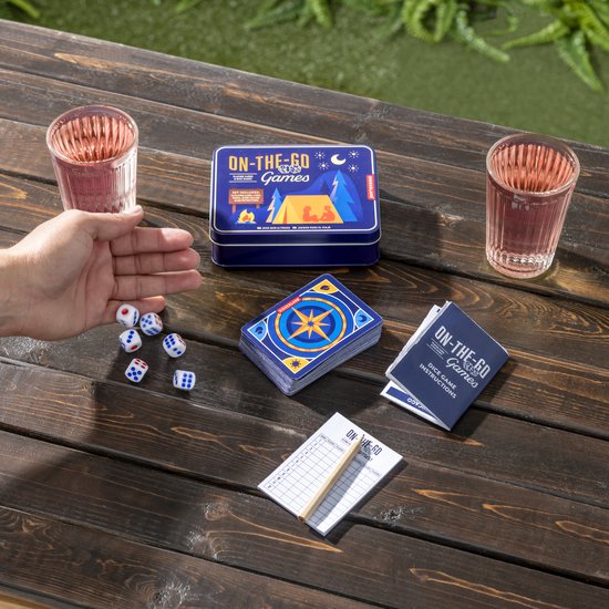 Thumbnail van een extra afbeelding van het spel Kikkerland On-The-Go-Games - Spelletjes voor onderweg - Reisspel - Inclusief kaarten, dobbelstenen, potloodje, score cards - Vakantie