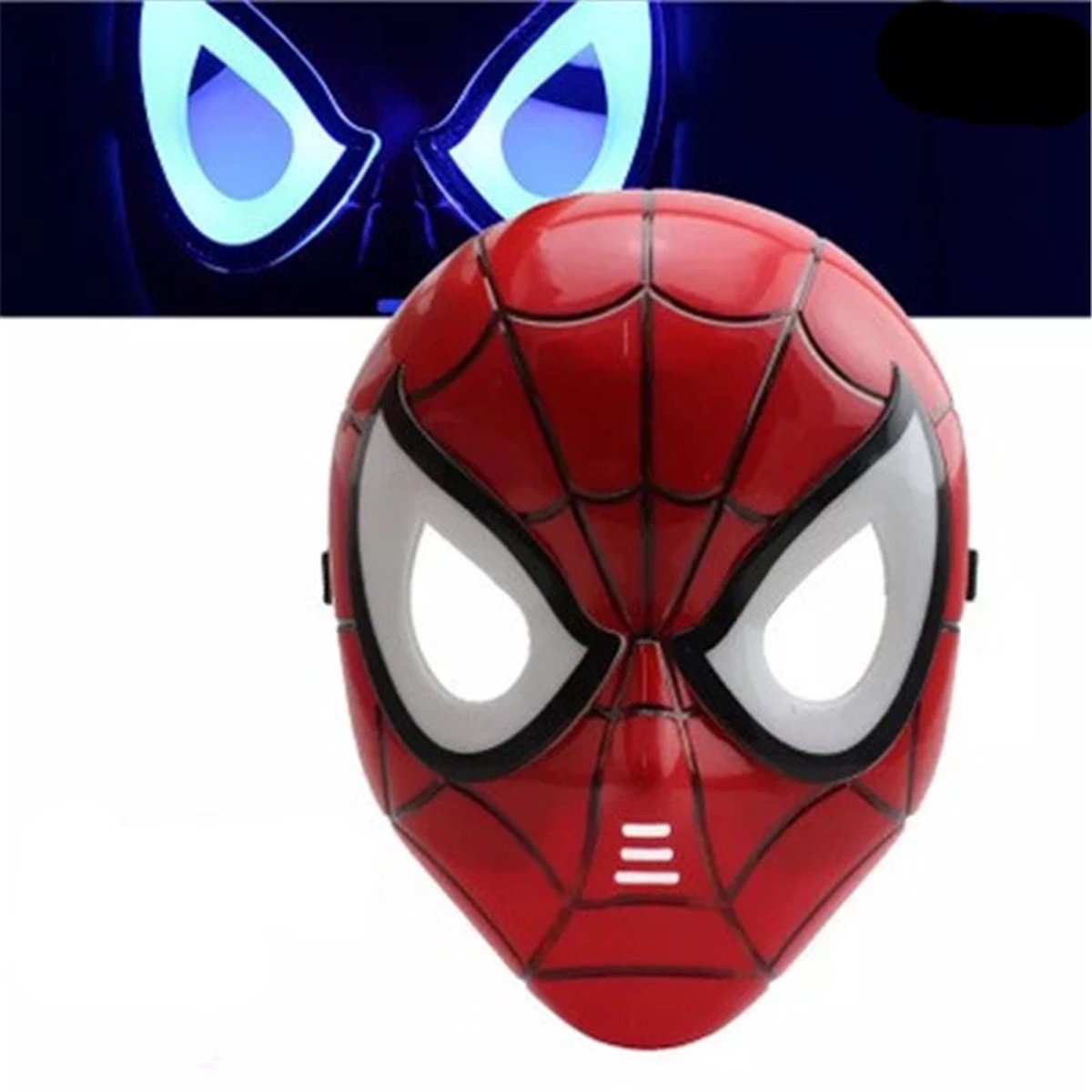 pakket lunch Bron Spiderman masker met licht - Spiderman Kinderen - Spiderman Verkleed Marvel  -... | bol.com