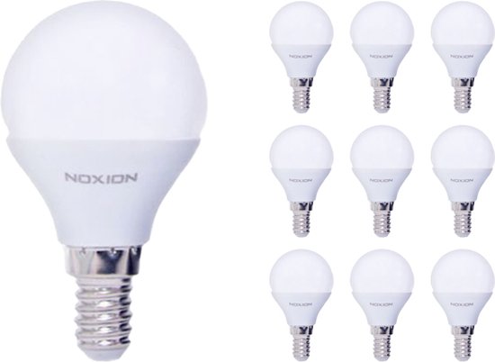 Voordeelpak 10x Noxion Lucent Lustre LED E14 Kogel Mat 2.5W 250lm - 827 Zeer Warm Wit | Vervangt 25W.