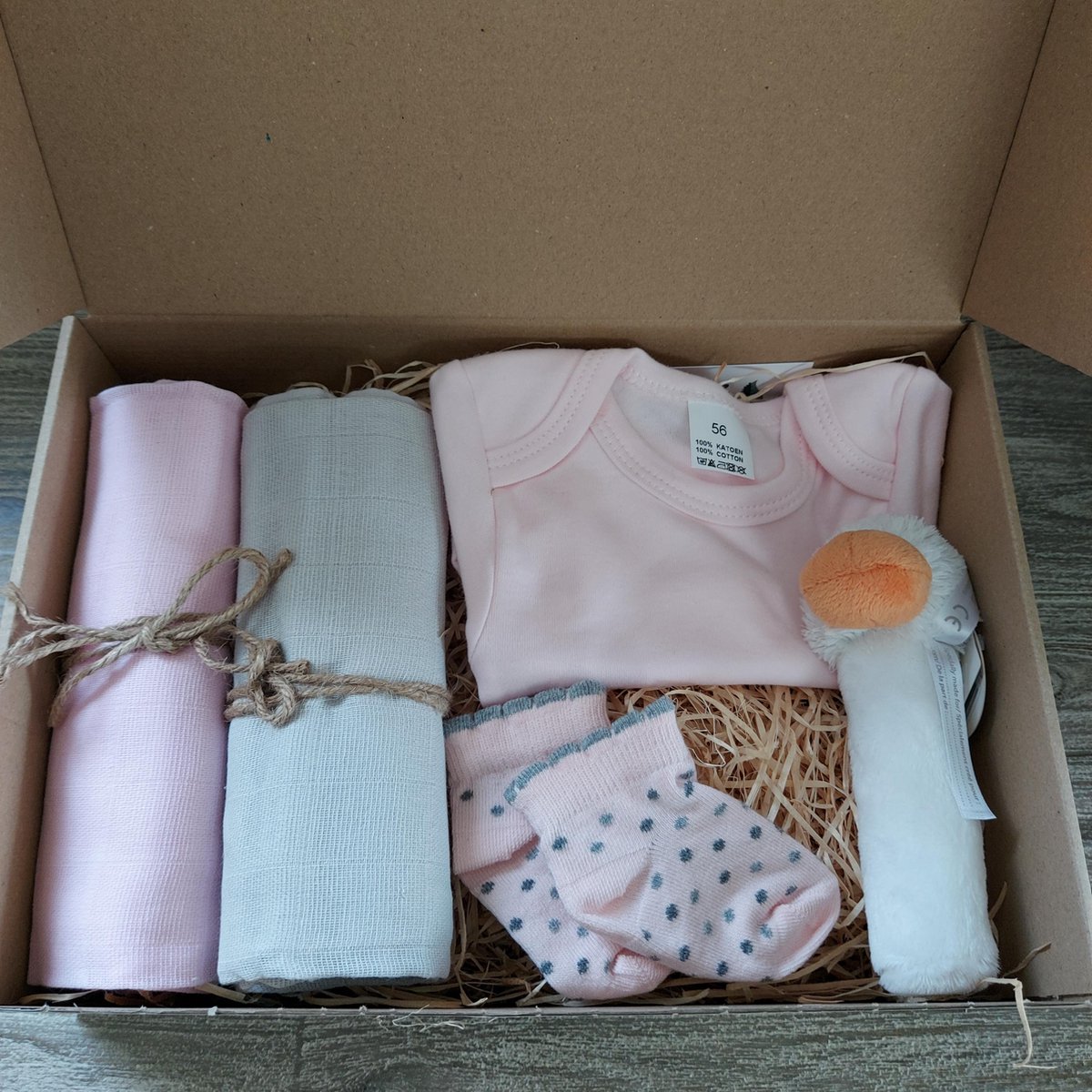 Goedkoopste Het blije snoetje - babygeschenkset - babygiftset - kraamcadeau -Roze
