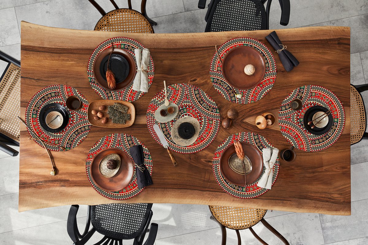 Ronde placemats - Onderlegger - Placemats rond - Patronen - Mandala - Australië - 10 stuks