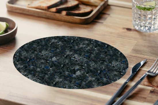 Napperons de table ovales - Sets de table - Sets de table ovales - Imprimé marbre - Imprimé granit - Motifs - 6 pièces