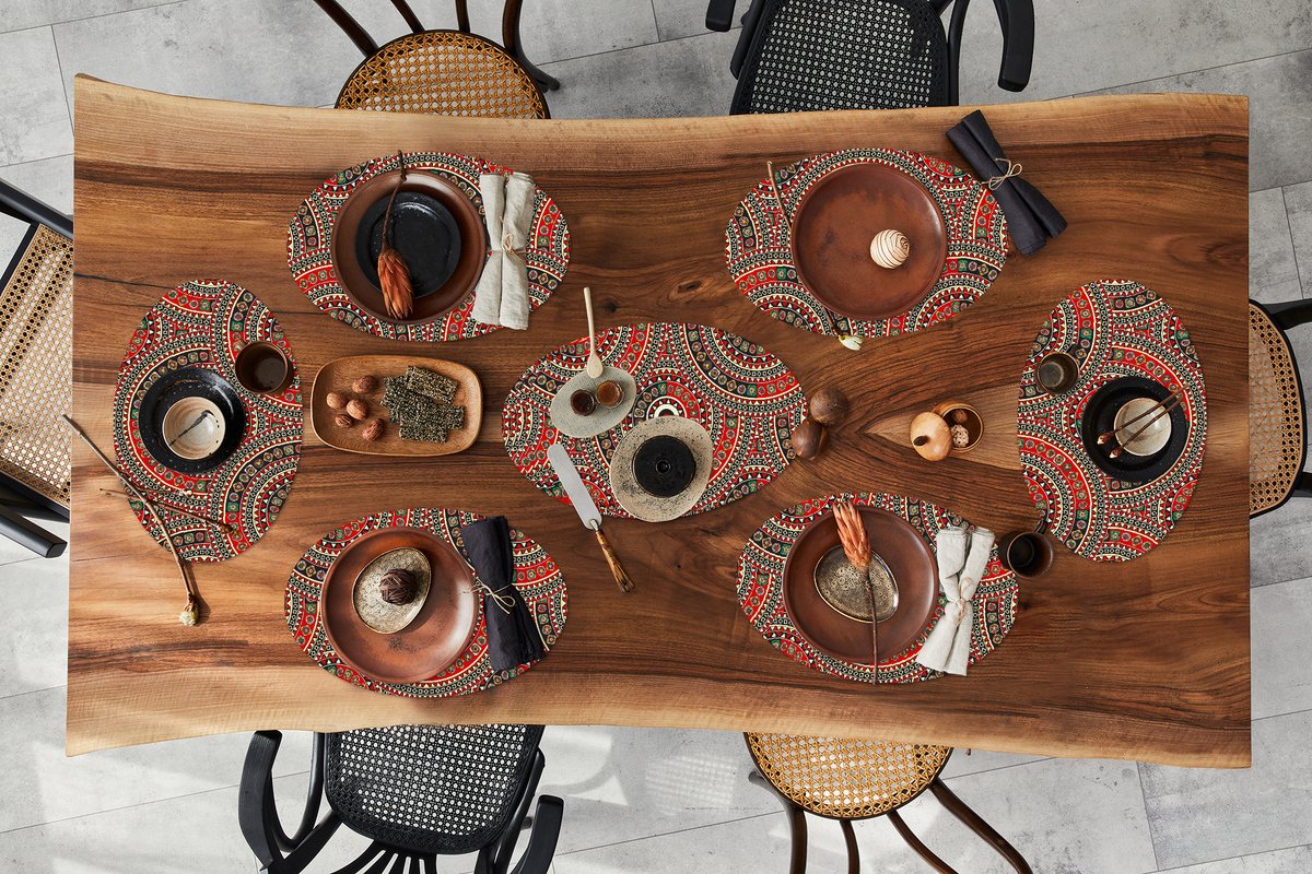Placemats ovaal - Onderleggers - Ovale placemats - Patronen - Mandala - Australië - 10 stuks
