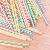 PLA buigbare rietjes kleur 100st