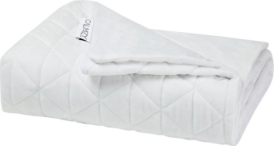 Calmzy Superior Soft - Duvet cover - Verzwaringsdeken hoes - 150 x 200 cm - Superzacht - Comfortabel - Fleece Wit