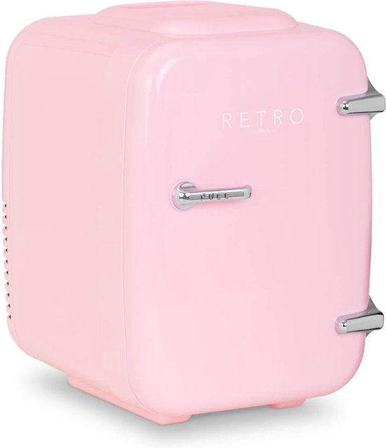 Koelkast: bredeco Mini-koelkast - 4 L - Marshmallow roze, van het merk Bredeco