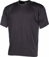 MFH T-shirt - "Tactical" - Zwart - Quick Dry - Maat XL