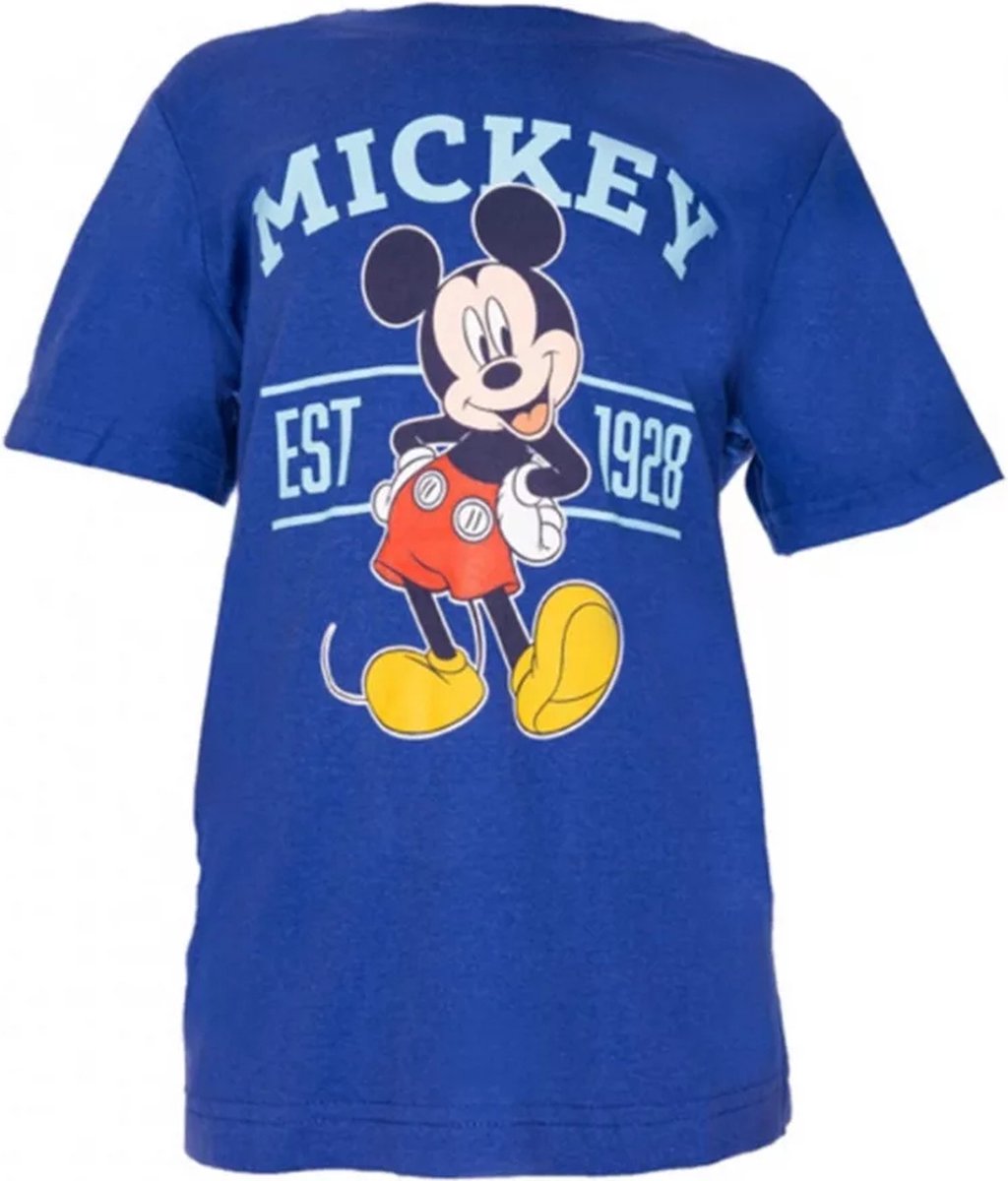 Disney Mickey Mouse t shirt - maat 98/104 - Blauw