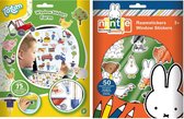 Kinder autoraam beplakken stickers combinatie set boerderij en Nijntje thema - Vinyl stickers