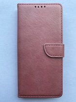 Geschikt voor Samsung Galaxy A21s hoesje - Kunstleer Book Case - Licht roze met extra ruimte voor briefgeld