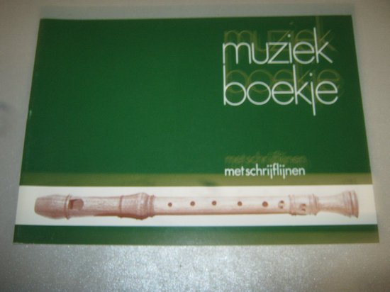 Muziekboekje met schrijflijnen muziekpapier