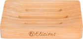 Elicious® - Zeepschaaltje - Duurzaam - Bamboe - Handgemaakt - Zeepbakje - Douche - Keuken - Plasticvrij - Milieuvriendelijk