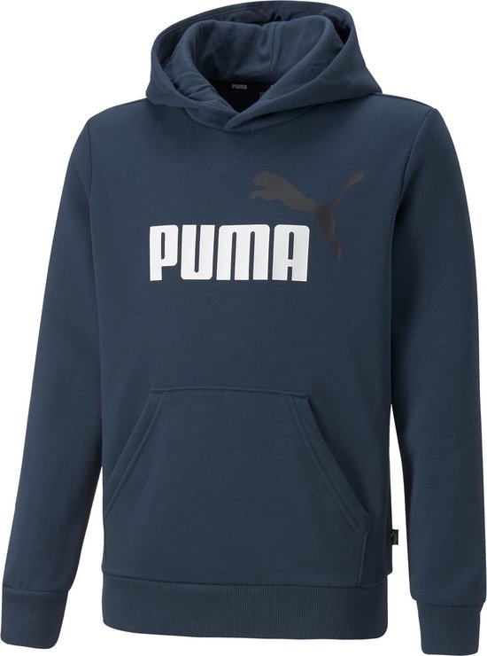 PUMA ESS+ 2 Sweat à capuche avec gros logo et col bénitier FL B