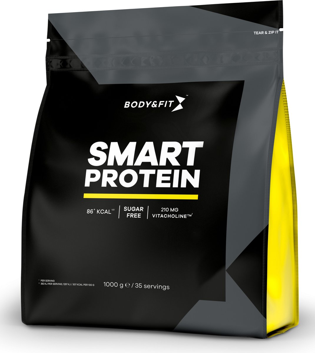 Goedkoopste Body & Fit Smart Protein Eiwitpoeder - Proteine Poeder - Eiwitshakes - Cappuccino - 35 shakes (1 kg