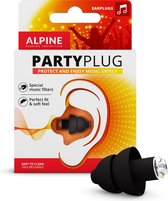 Alpine Hearing protection - Alpine PartyPlug - Muziek oordoppen - Zwart - SNR 19 dB - 1 paar