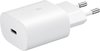 foto van Samsung Universele USB-C adapter/oplader - Snellader (25W) - Wit
