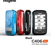 Magene C406 Pro GPS fietscomputer - Navigatie - Bluetooth - ANT+ - Inclusief stuurhouder en beschermhoes - Zwart