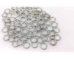 110- RVS- open ringetjes -7 mm- Sieraden maken- Sieraden oogjes - Super om alle sieraden te maken zonder allergisch reactie op je huid.