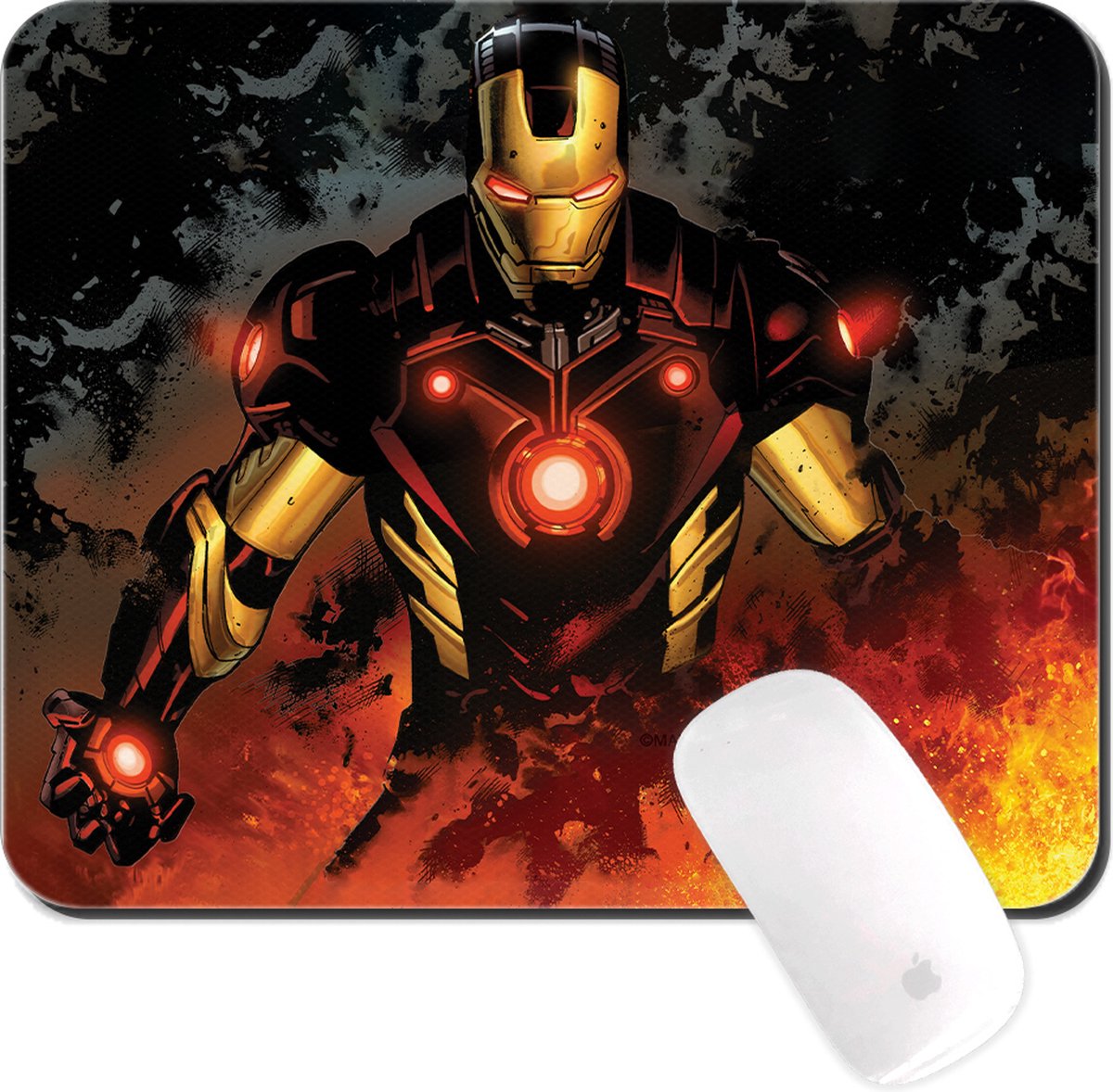 Marvel Iron Man - Muismat 22x18cm 3mm dik