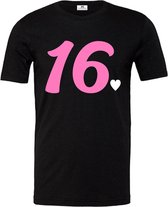 T-shirt 16 jaar verjaardag-Sweet Sixteen-Maat M