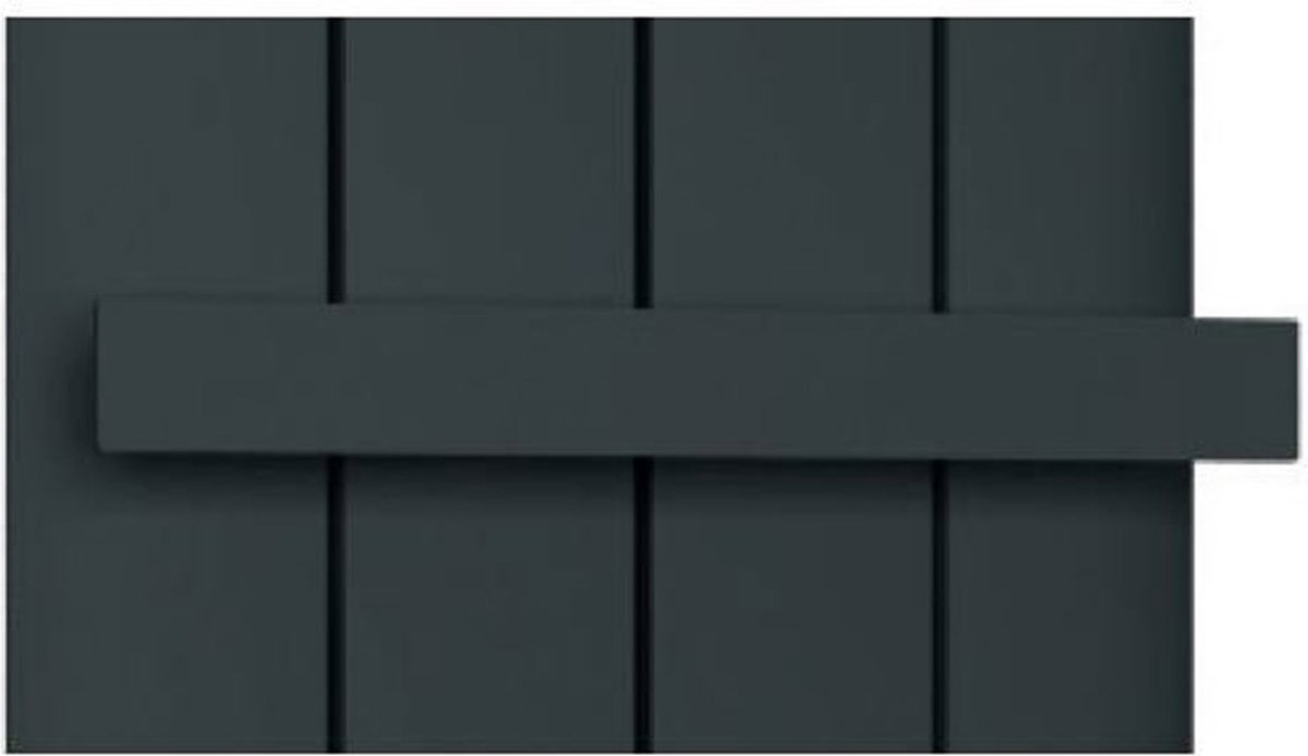 Eastbrook- single flat style handdoekhanger mat zwart 37,5cm